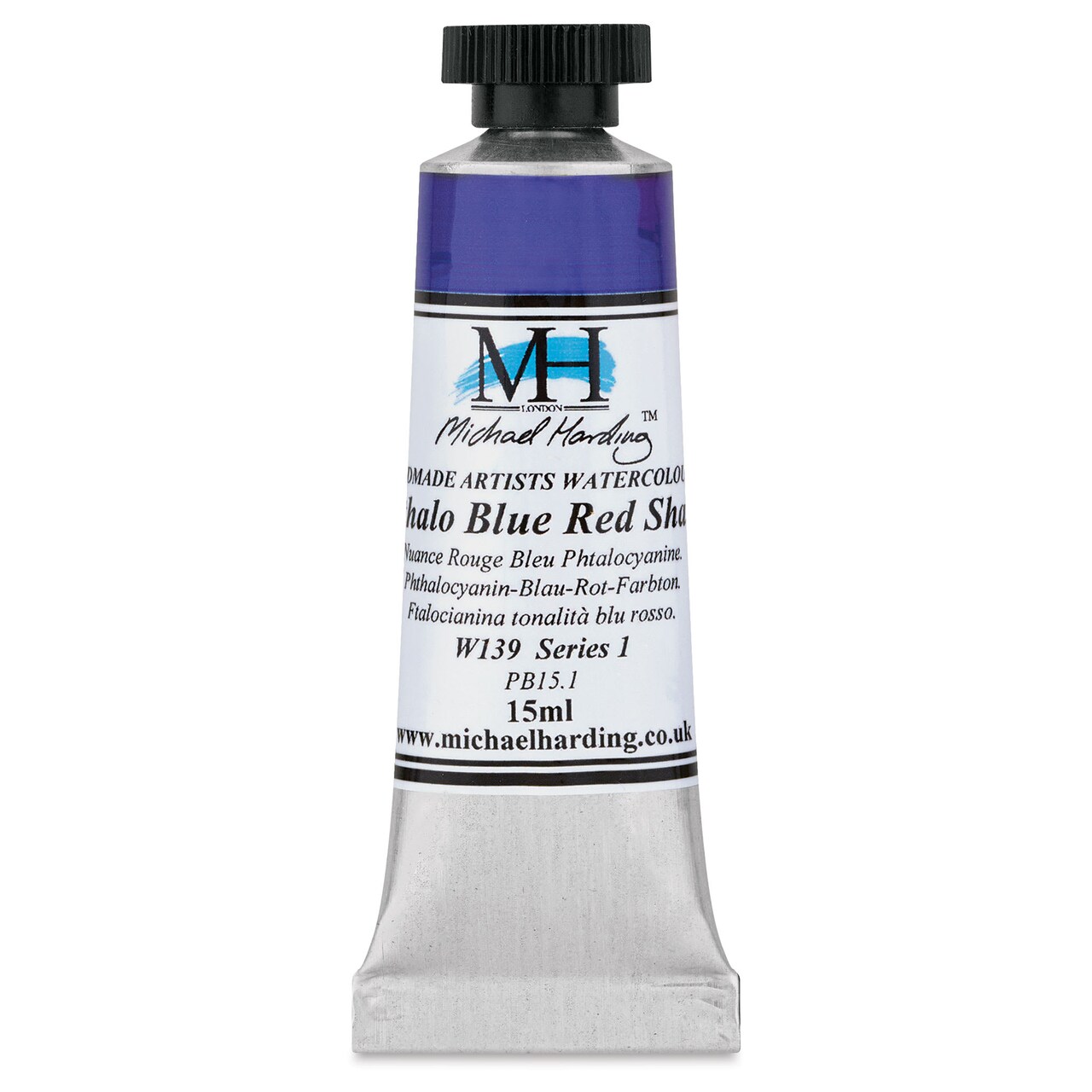 Michael Harding Artists Watercolor - Phthalo Blue Red Shade, 15 ml